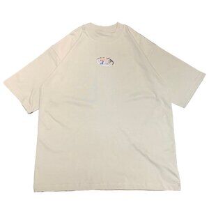 Cream-Colored Simple Printed T-Shirt Diesel